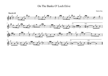 On The Banks O Loch Etive Sheet Music