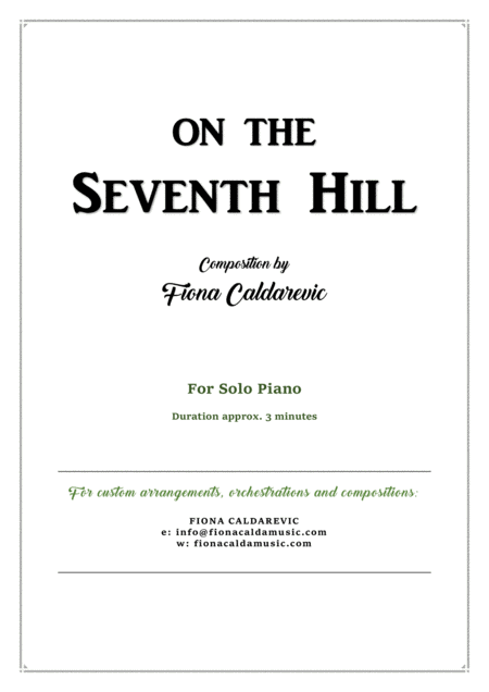 Free Sheet Music On The Seventh Hill A Solo Piano Adventure