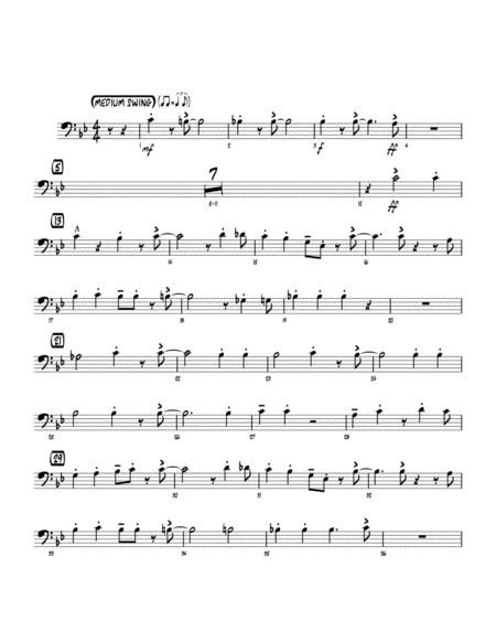 Free Sheet Music On The Sunny Side Of The Street Arr John Berry Trombone 2