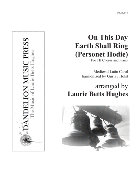 On This Day Earth Shall Ring Personet Hodie Two Part Mens Choir Sheet Music