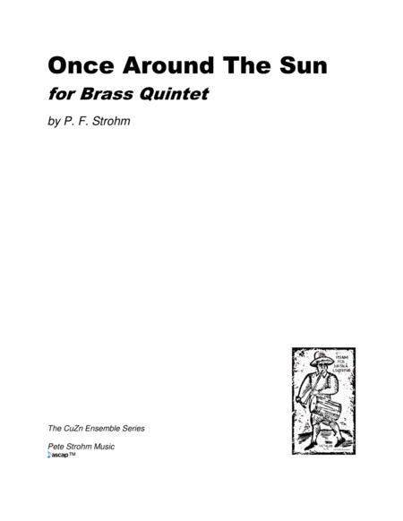 Once Around The Sun For Brass Quintet Score Only Sheet Music