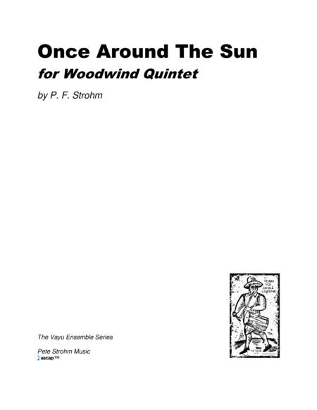 Once Around The Sun For Woodwind Quintet Score Only Sheet Music