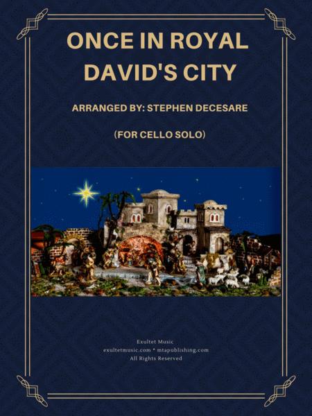 Once In Royal Davids City For Cello Solo And Piano Sheet Music