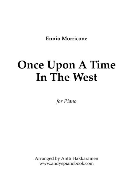 Once Upon A Time In The West Piano Sheet Music