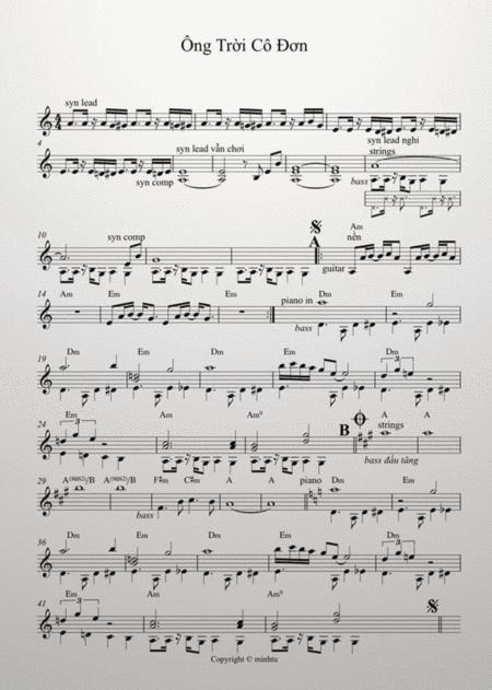 Ong Troi Co Don Sheet Music