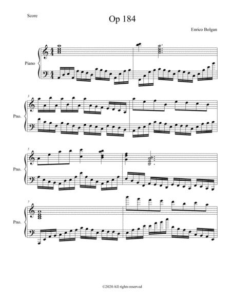 Free Sheet Music Op 184 Piccola Fuga