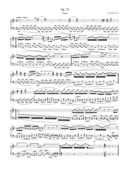 Free Sheet Music Op 23 For Piano