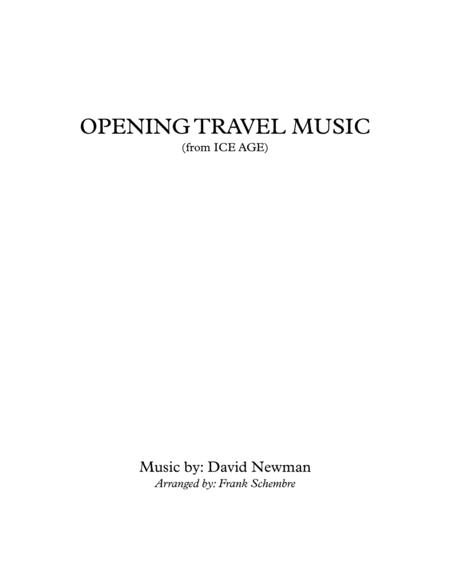 Free Sheet Music Opening Travel Music From Ice Age