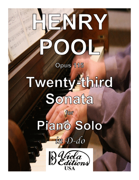 Opus 115 Twenty Third Sonata For Piano Solo In D Do Sheet Music