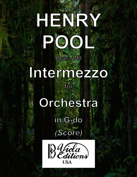 Opus 140 Intermezzo For Orchestra In G Do Score Sheet Music