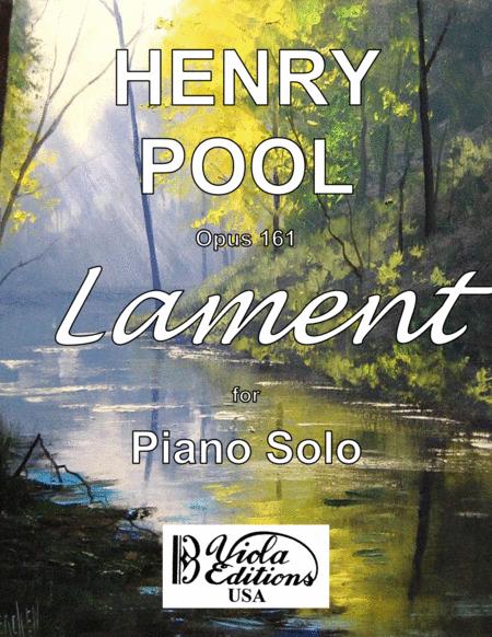 Opus 161 Lament For Piano Solo In C La Sheet Music