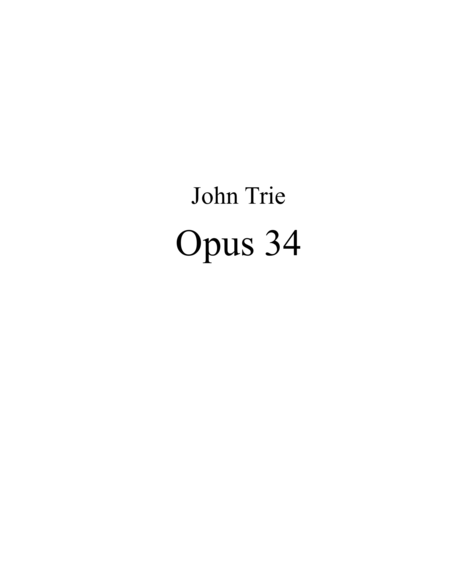 Free Sheet Music Opus 34