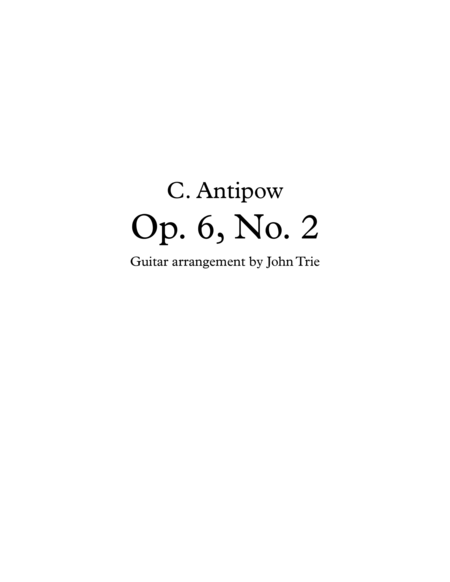 Free Sheet Music Opus 6 No 2