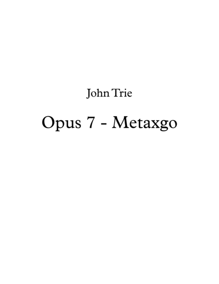 Free Sheet Music Opus 7 Metaxgo