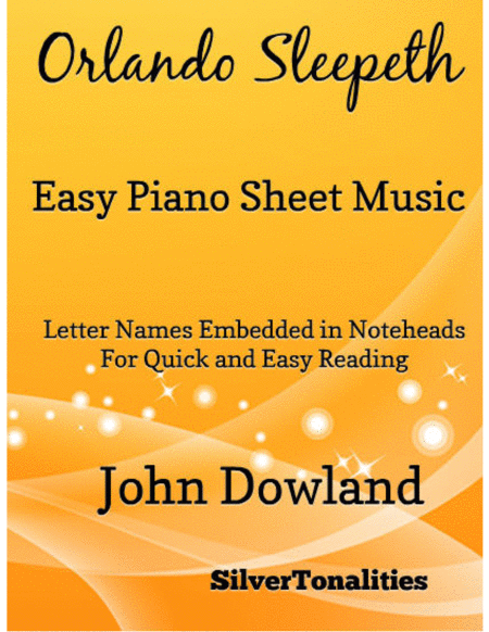 Free Sheet Music Orlando Sleepeth Easy Piano Sheet Music