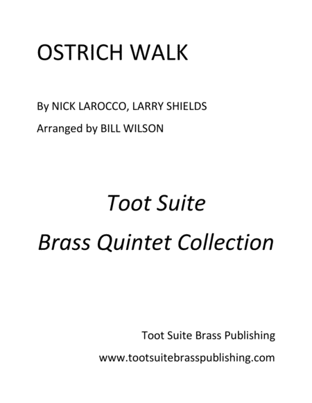 Free Sheet Music Ostrich Walk