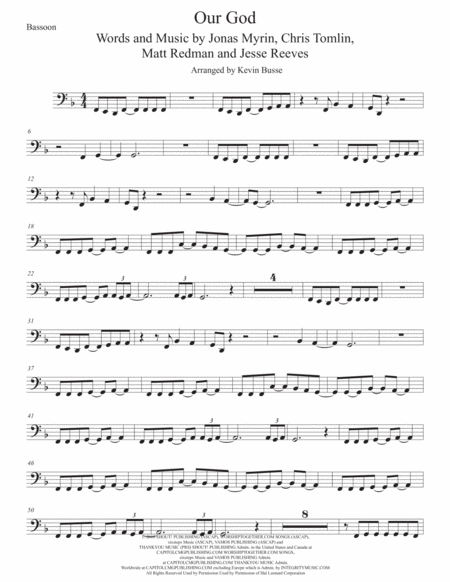 Our God Bassoon Sheet Music