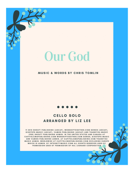 Our God By Chris Tomlin Arranged By Liz Lee Sheet Music