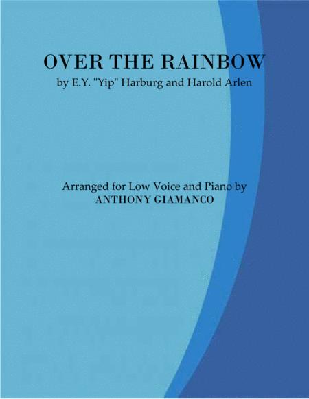 Over The Rainbow Low Voice And Piano Sheet Music