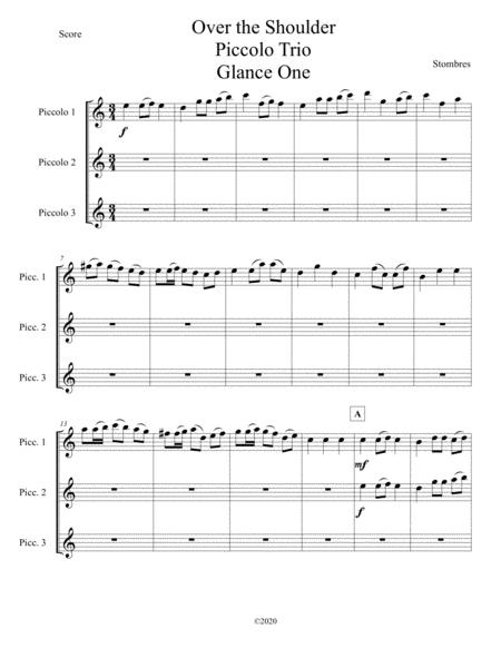 Free Sheet Music Over The Shoulder