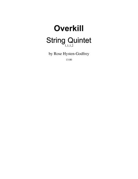Overkill String Quintet Sheet Music