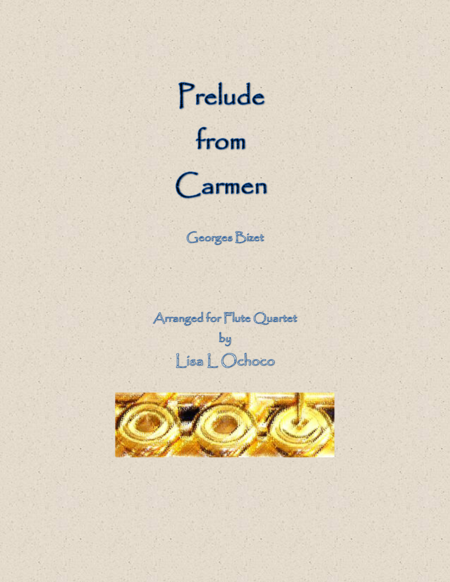 Free Sheet Music Overture From Carmen For Flute Quartet