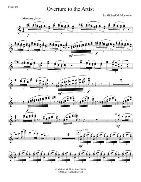 Free Sheet Music Overture To The Artist Parts