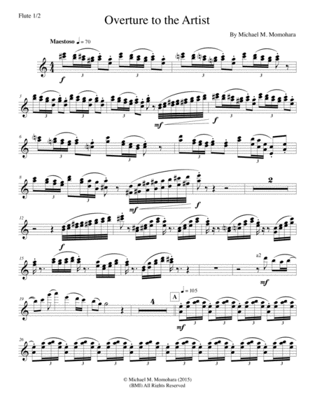 Overture To The Artist Parts Sheet Music