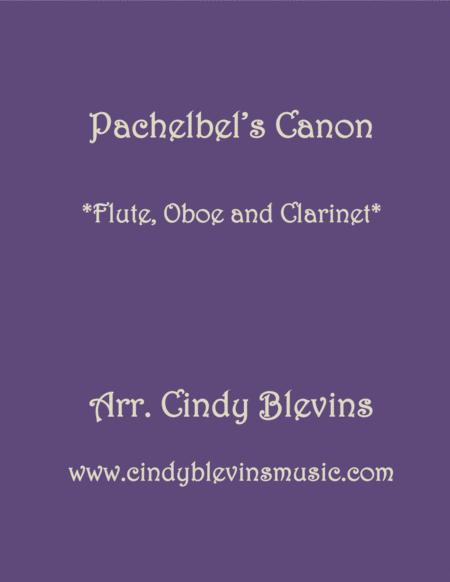 Pachelbels Canon For Flute Oboe And Clarinet Sheet Music