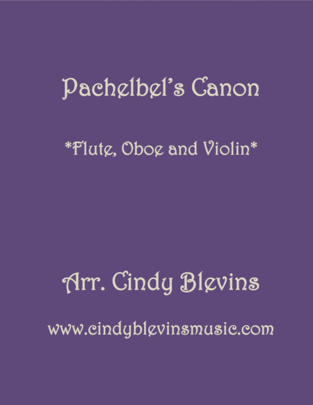 Pachelbels Canon For Flute Oboe And Violin Sheet Music