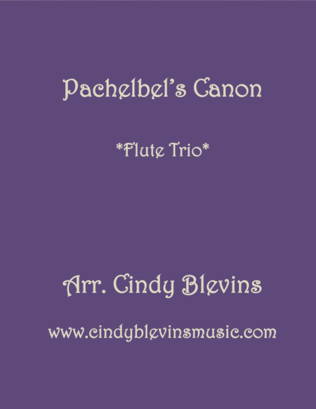 Free Sheet Music Pachelbels Canon For Flutetrio