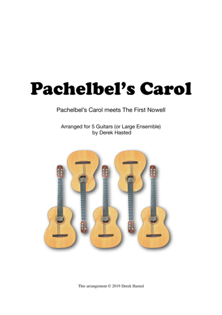 Pachelbels Carol Easy Guitar Quintet Sheet Music