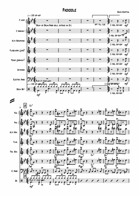 Padiddle Jazz Combo Sheet Music