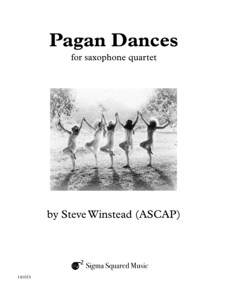 Free Sheet Music Pagan Dances For Saxophone Quartet