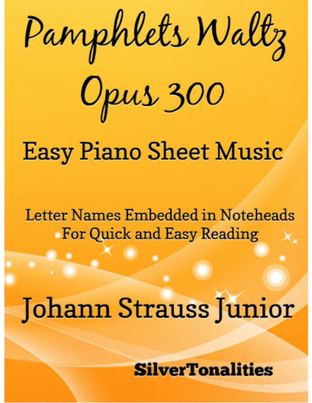 Pamphlets Waltz Opus 300 Easy Piano Sheet Music Sheet Music