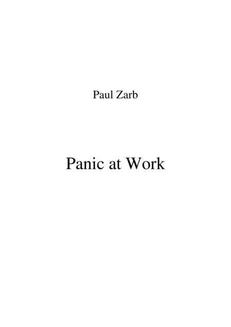 Panic At Work Sheet Music