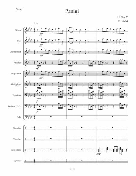 Panini Sheet Music