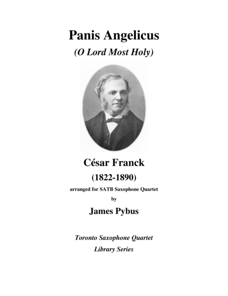 Panis Angelicus O Lord Most Holy Sheet Music