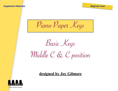 Paper Keys To Help Piano Beginners Sheet Music