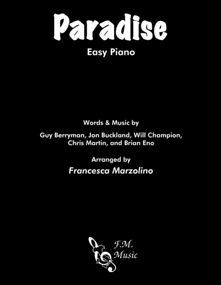 Paradise Easy Piano Sheet Music