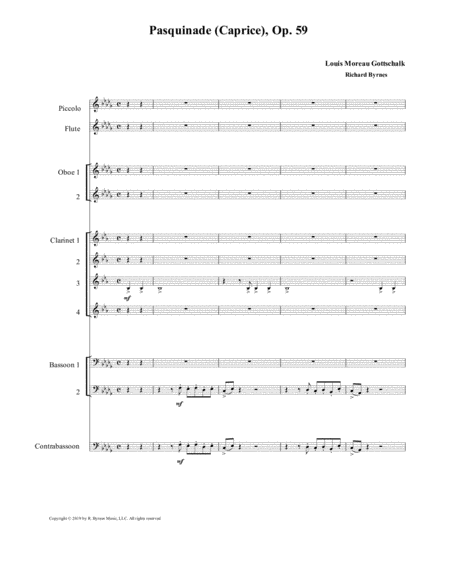Free Sheet Music Pasquinade Woodwind Choir