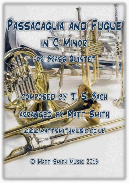 Free Sheet Music Passacaglia And Fugue In C Minor By J Bach Brass Quintet