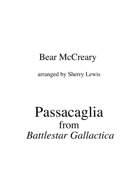 Free Sheet Music Passacaglia String Duo For String Duo