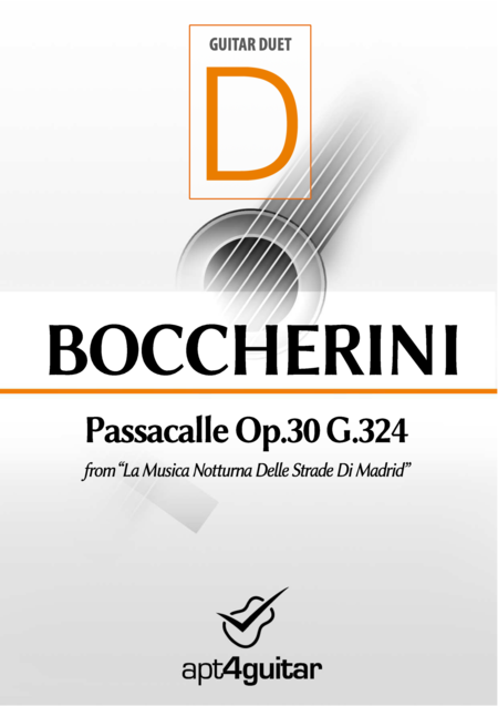 Free Sheet Music Passacalle Op 30 G 324