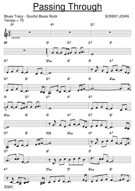 Passing Through Sheet Music