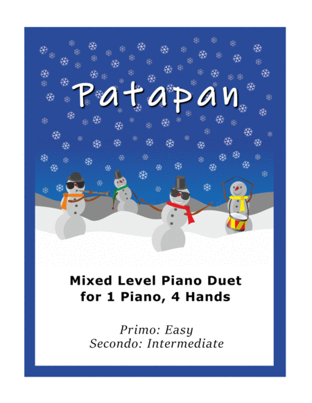 Patapan Easy Piano Duet 1 Piano 4 Hands Sheet Music