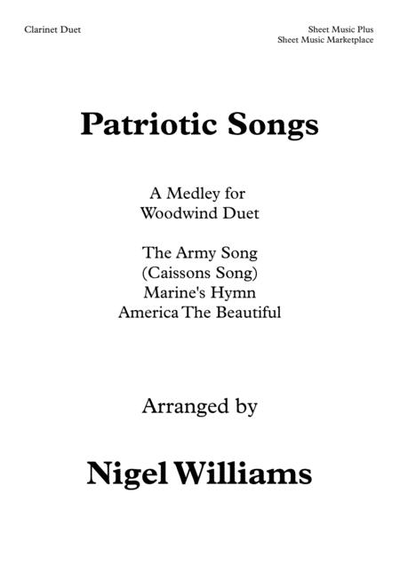 Free Sheet Music Patriotic Songs A Medley For Clarinet Duet