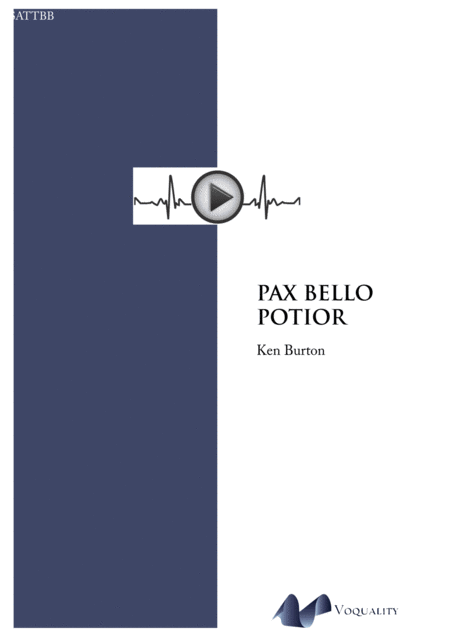 Free Sheet Music Pax Bello Potior Peace Is Better Than War