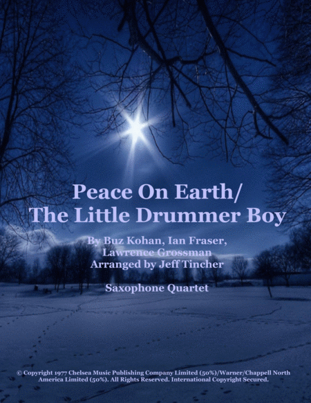 Free Sheet Music Peace On Earth The Little Drummer Boy