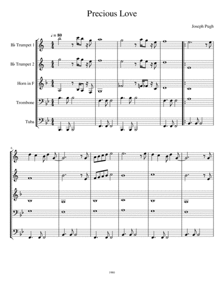 Pecious Love Sheet Music